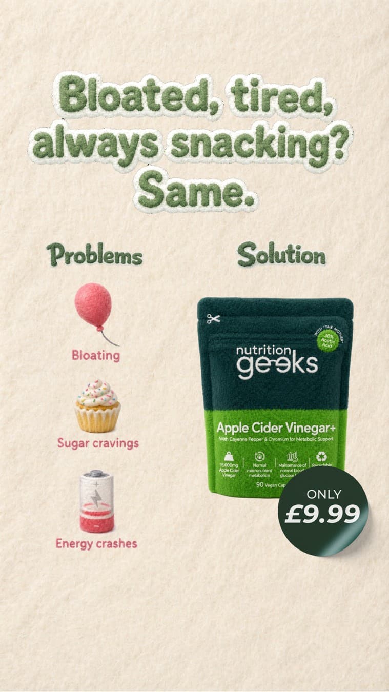 Nutrition Geeks · Before and After ad