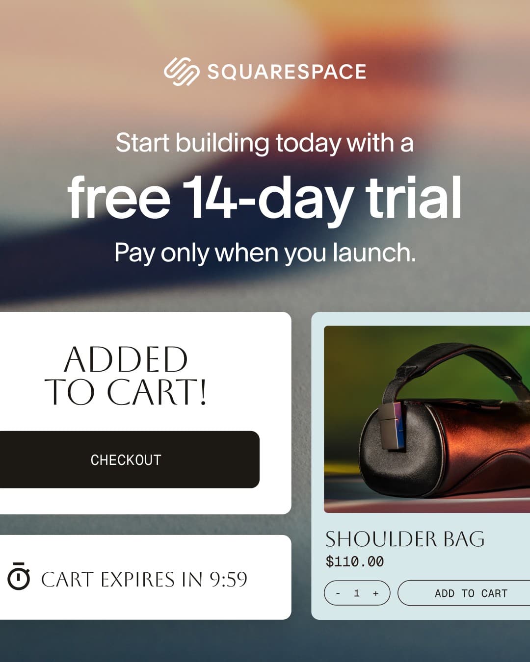 Squarespace · Offer-First Banner ad