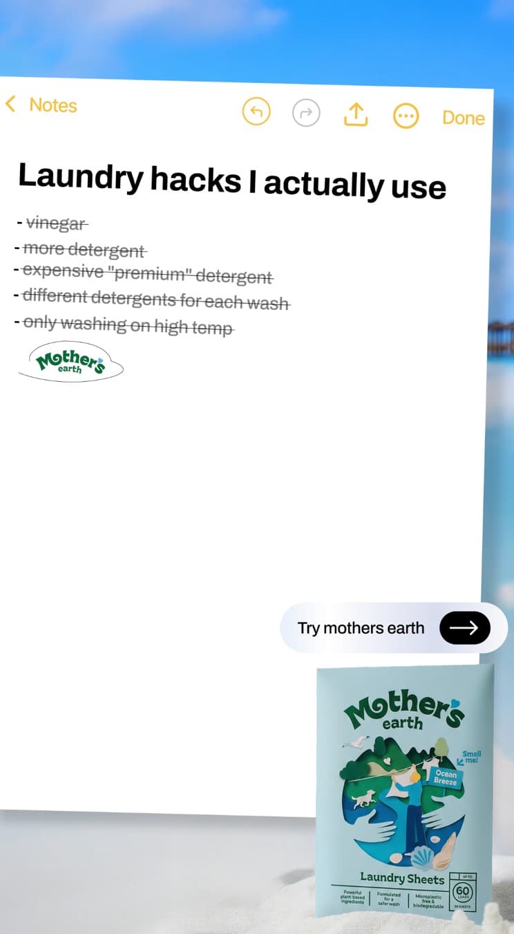 Mothers Earth ยท Notes App ad