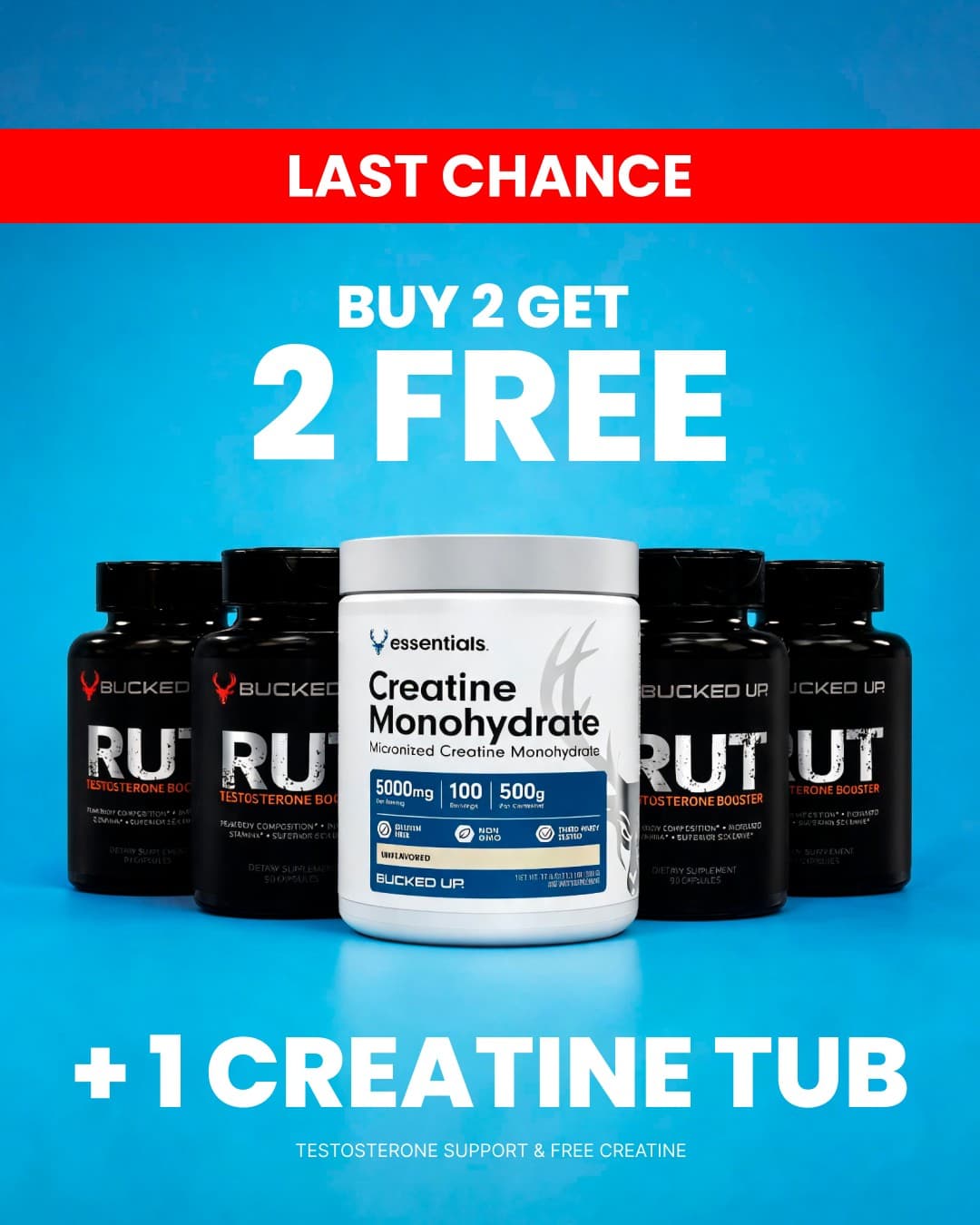 Bucked Up · Offer-First Banner ad