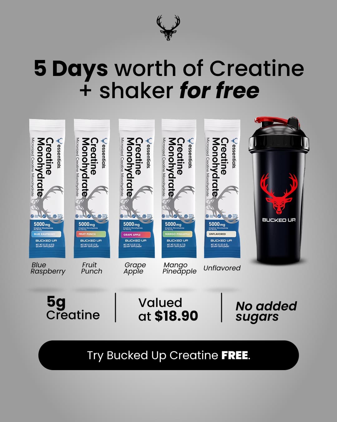Bucked Up · Offer-First Banner ad