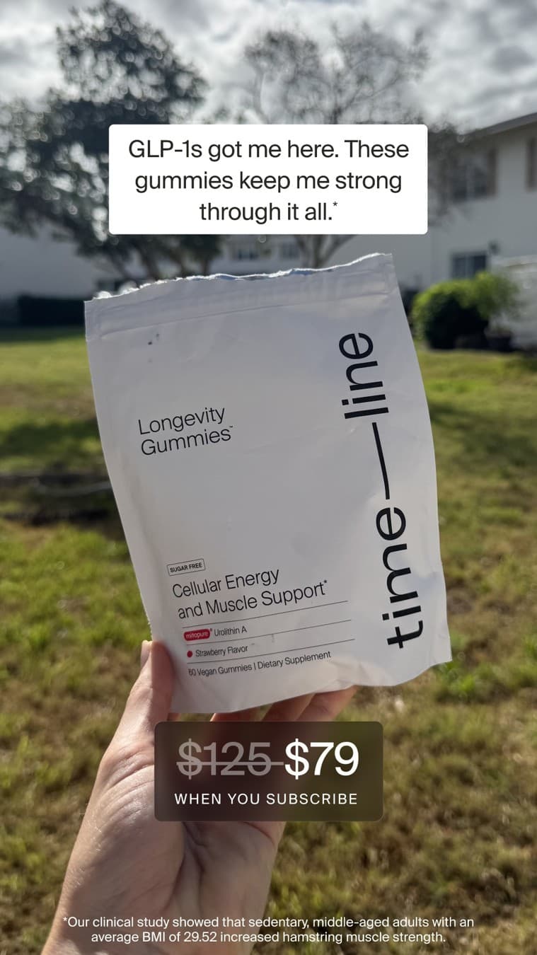 Timeline Longevity · UGC Overlay ad