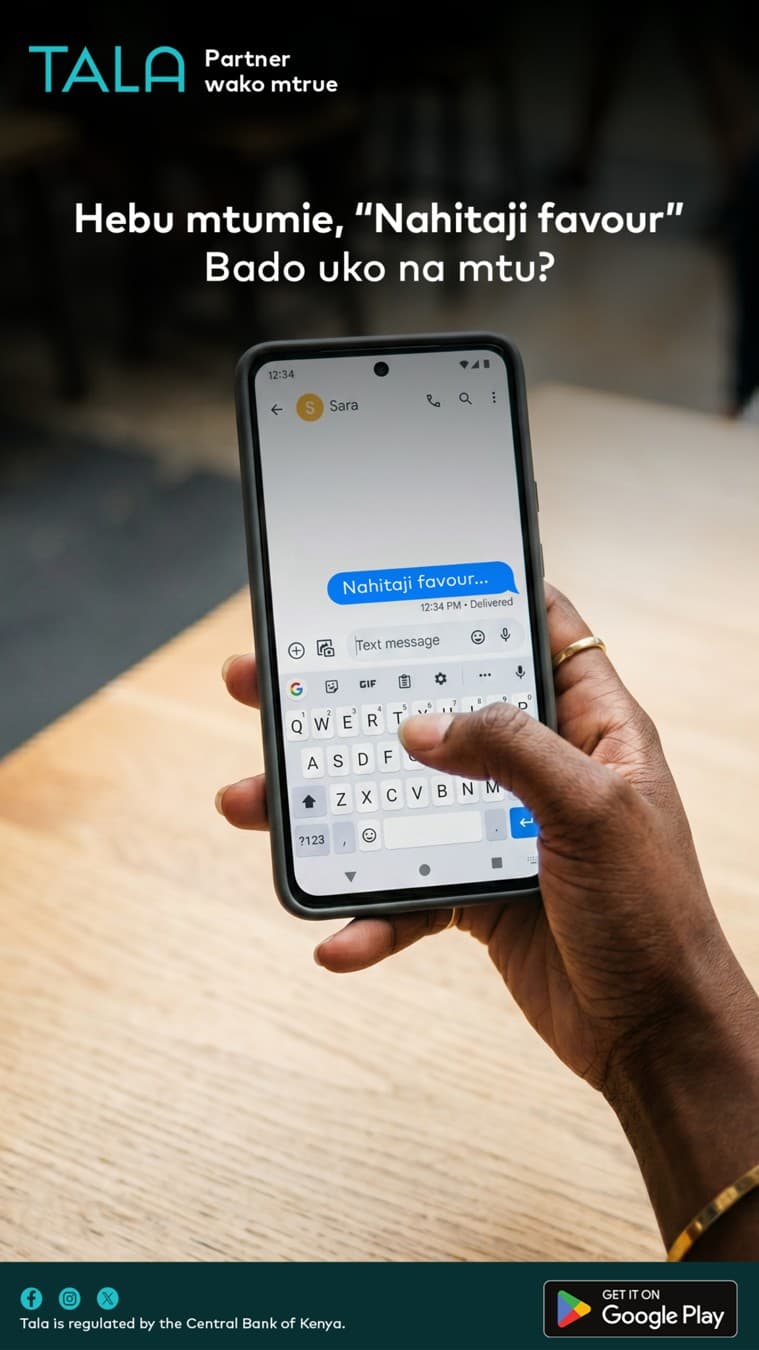 Tala · Text Message ad