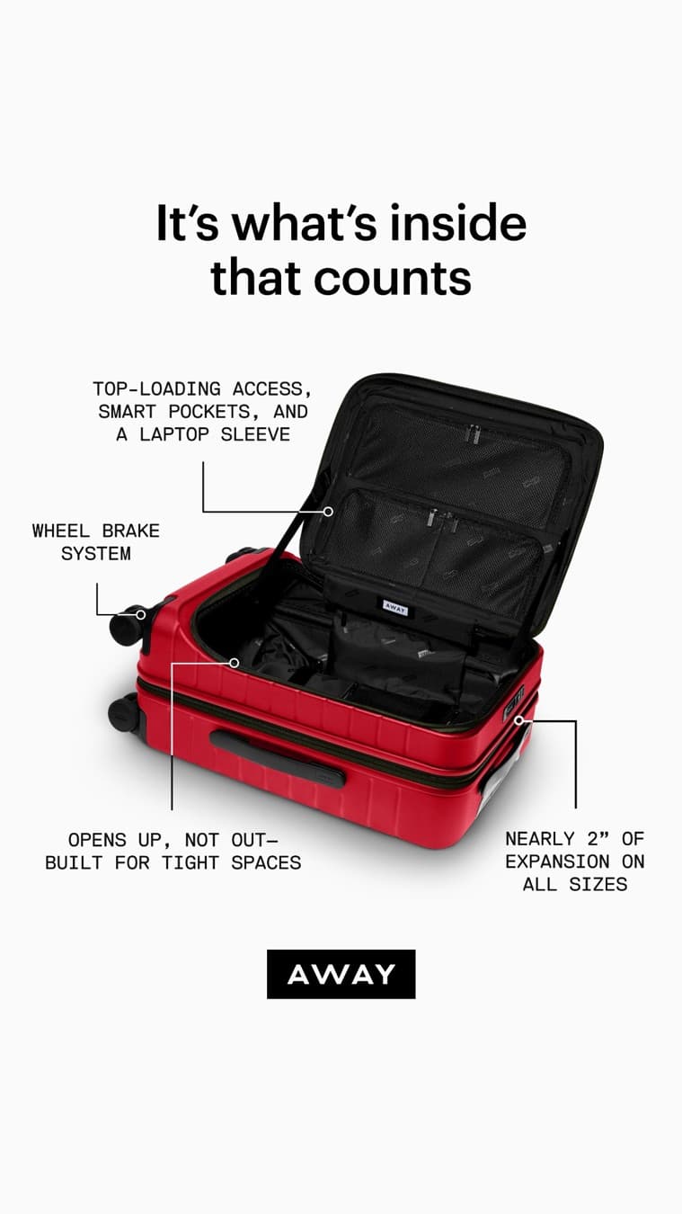 Away · Feature Benefit Pointout ad