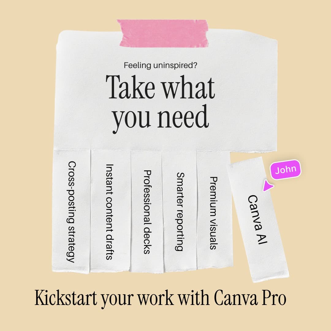 Canva · Post It ad