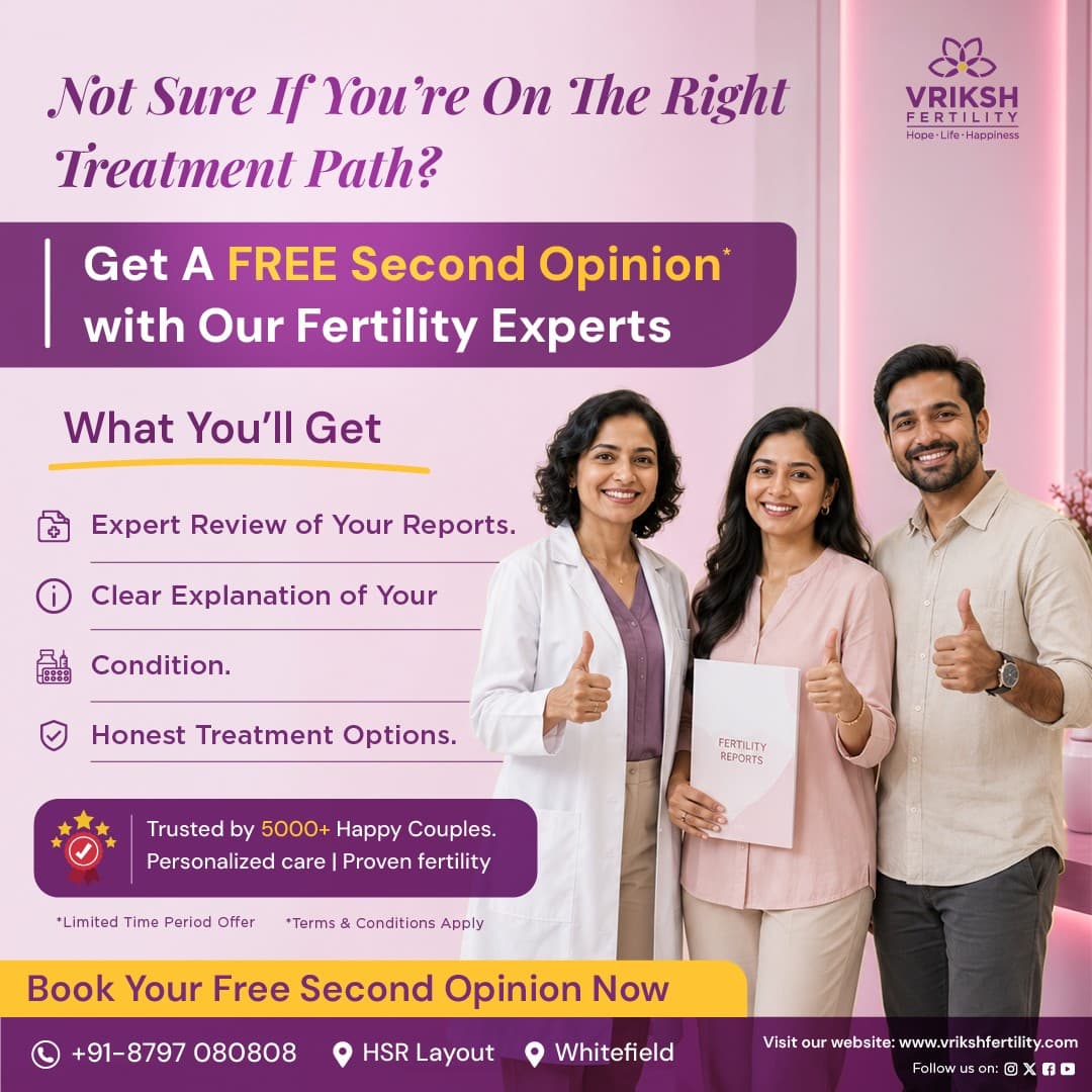 Vriksh Fertility · Offer-First Banner ad