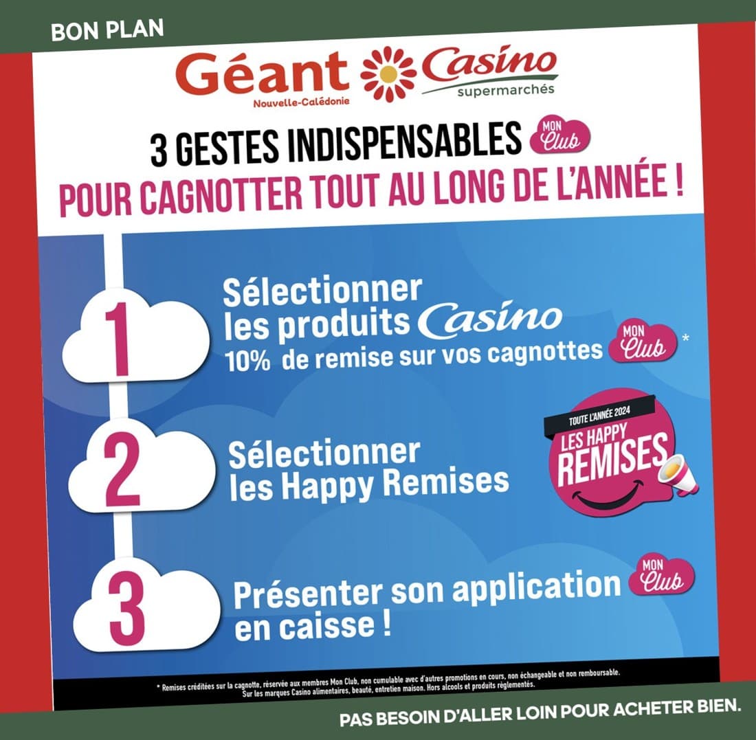 Géant et Casino NC · Listicle ad
