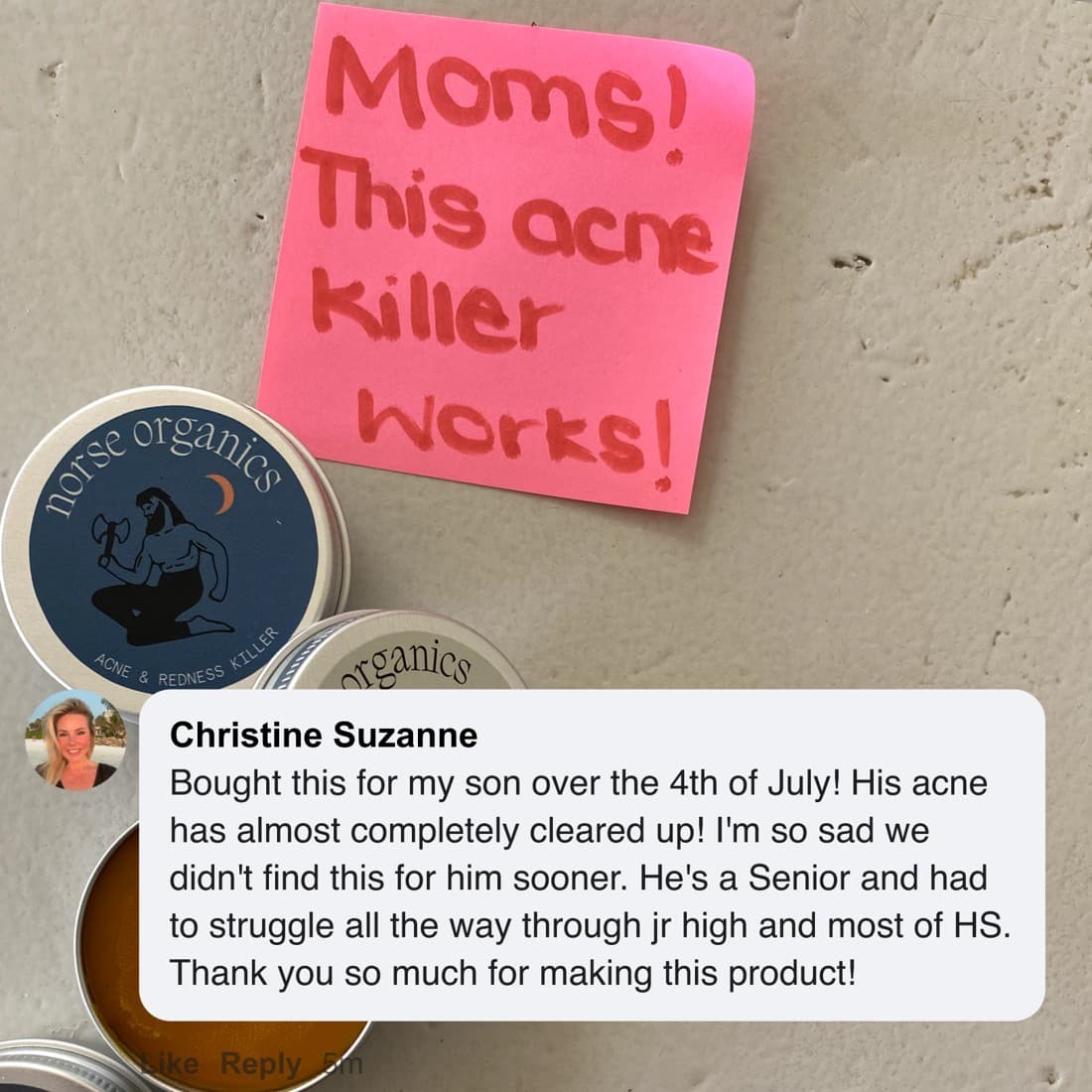 Norse Organics · Social Comments ad