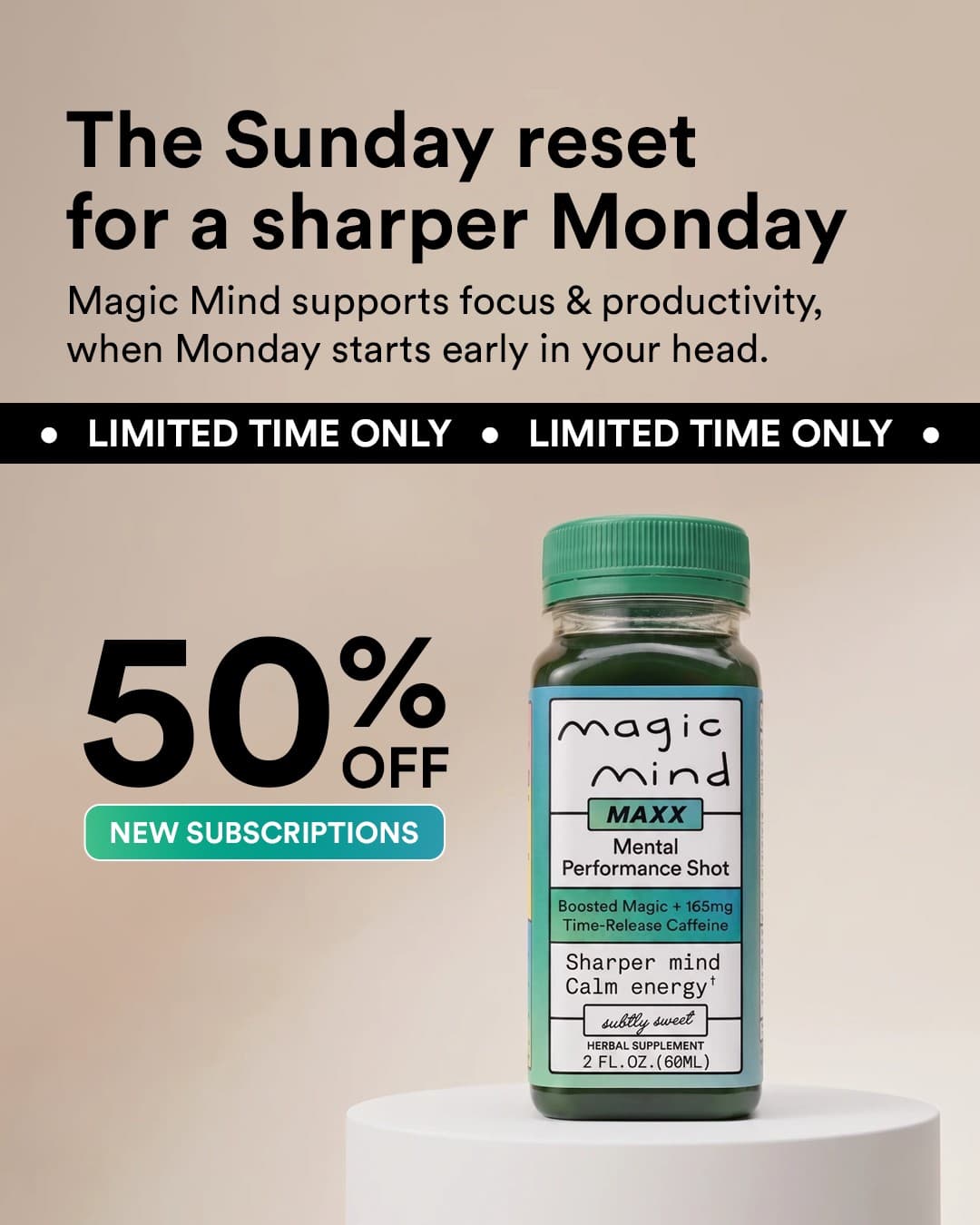 Magic Mind · Offer-First Banner ad