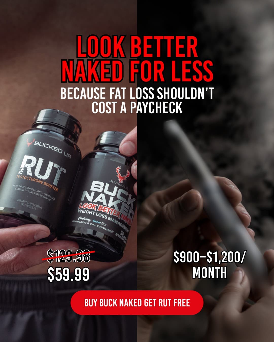 Bucked Up · Offer-First Banner ad