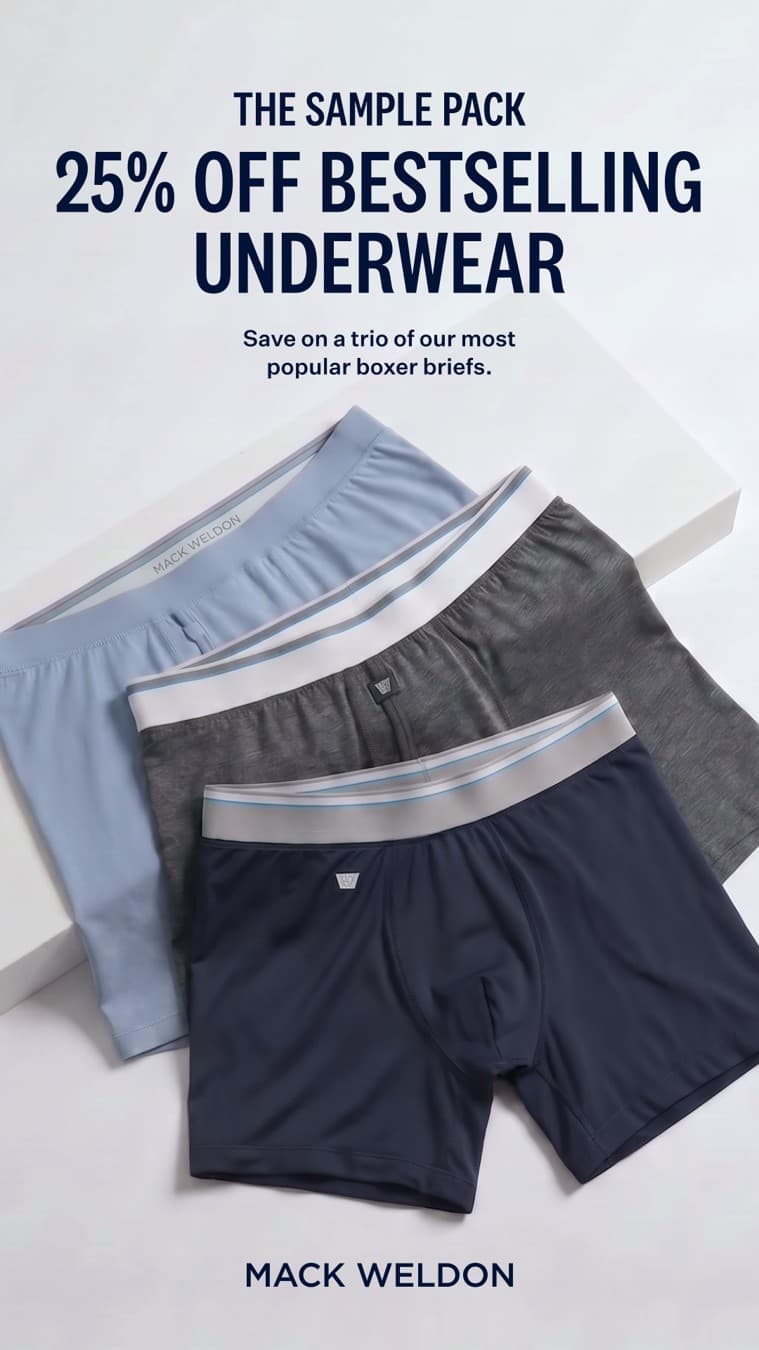 Mack Weldon · Offer-First Banner ad