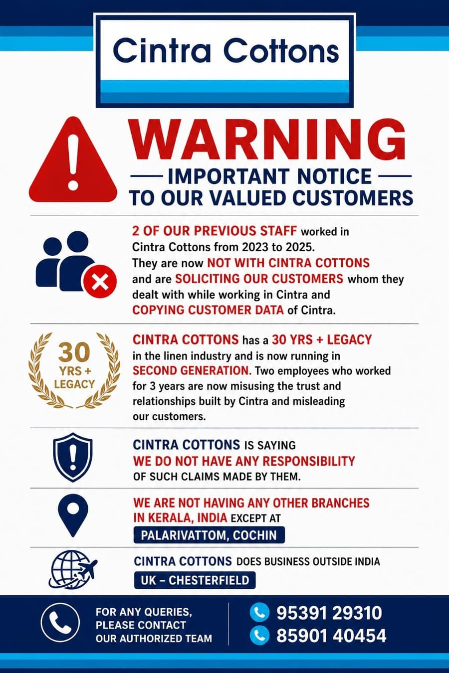 Cintra Cottons · Other ad