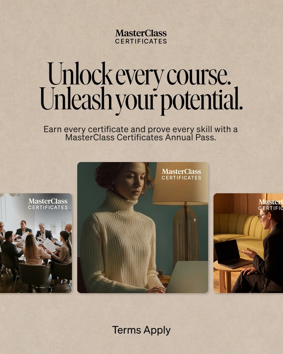 MasterClass · Collage ad