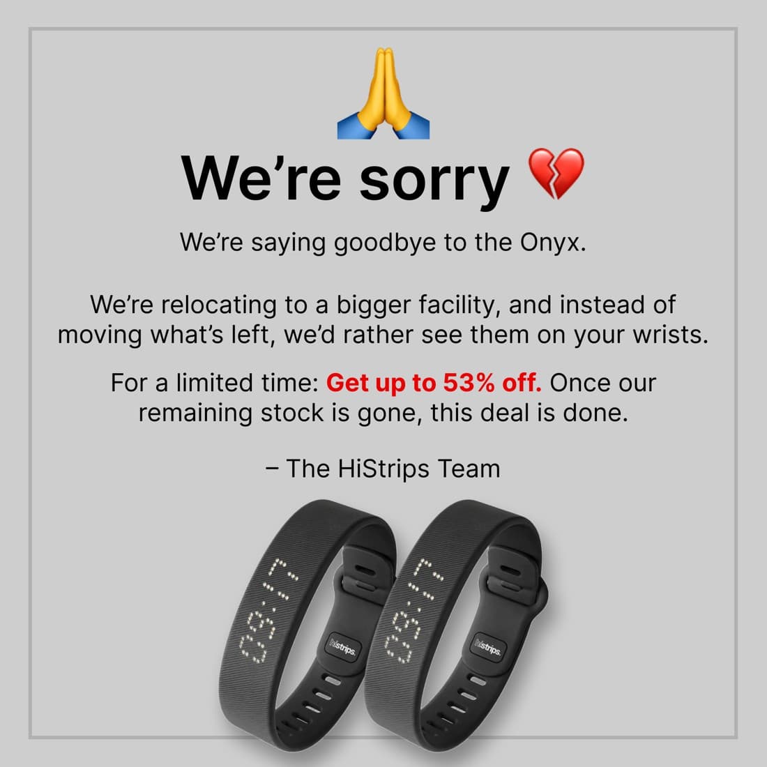 Histrips · Offer-First Banner ad