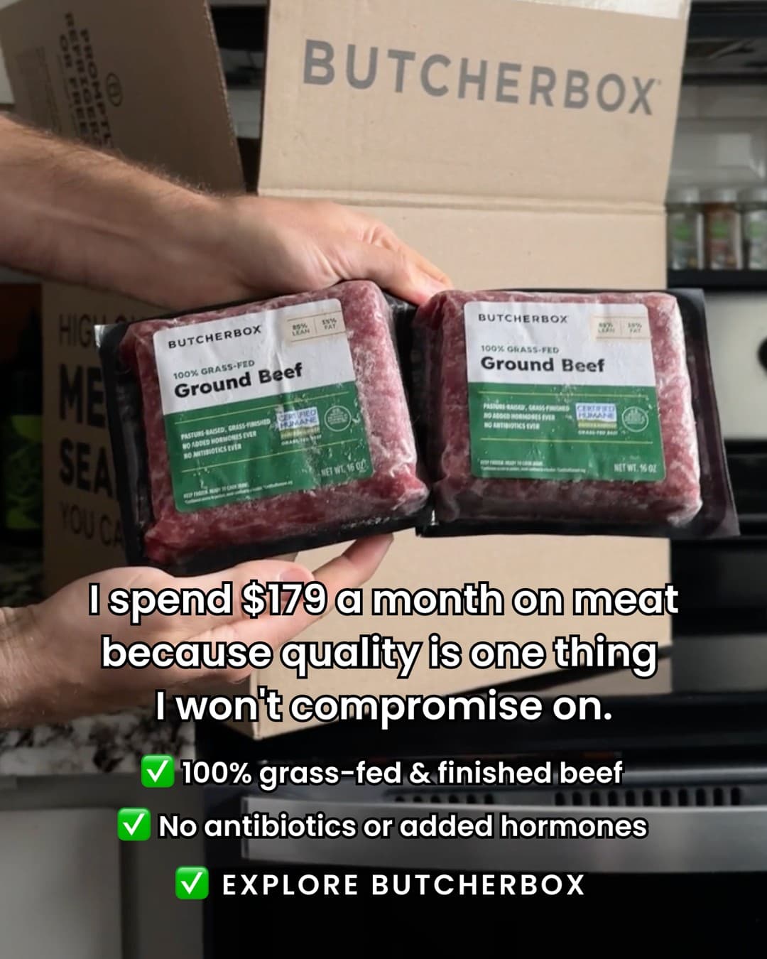 ButcherBox · UGC Overlay ad