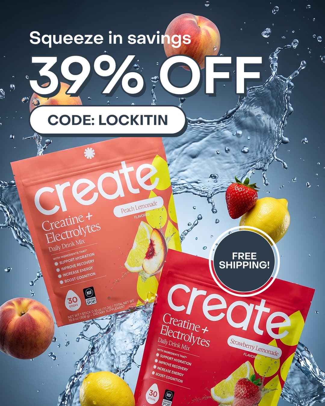 Create Wellness · Offer-First Banner ad