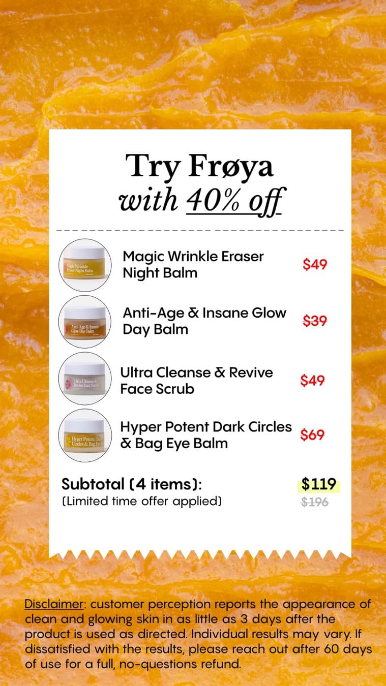 Frøya Organics · Document Mockup ad