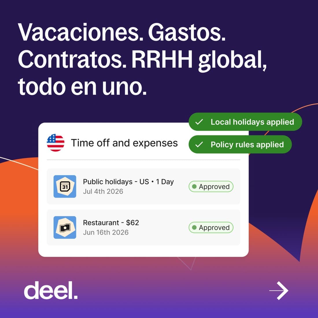 Deel · Document Mockup ad