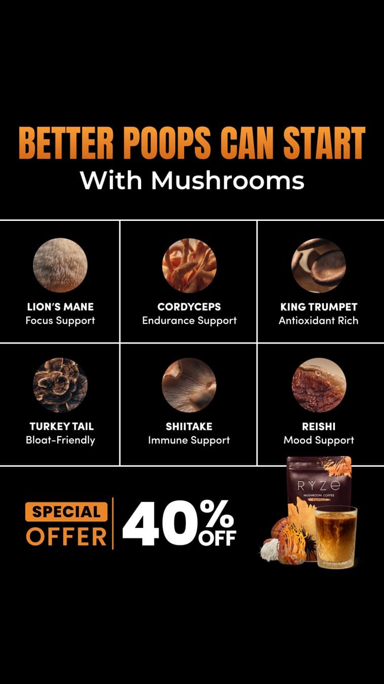 RYZE Superfoods · Offer-First Banner ad
