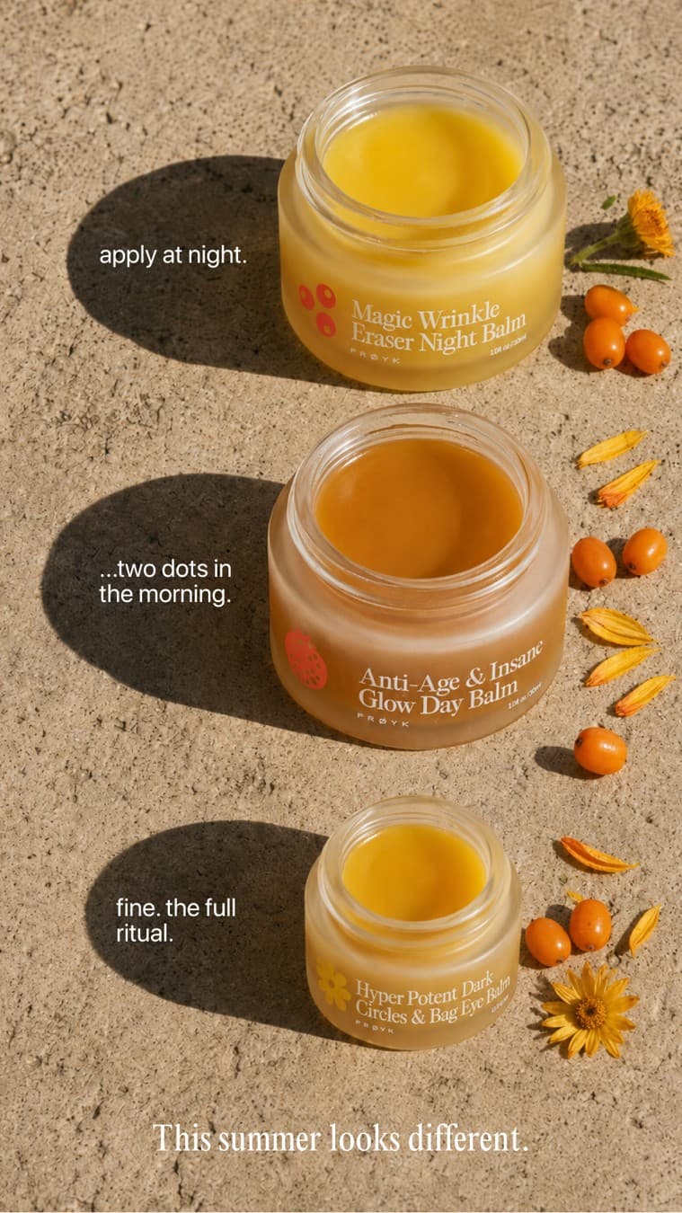 Frøya Organics · Flatlay ad