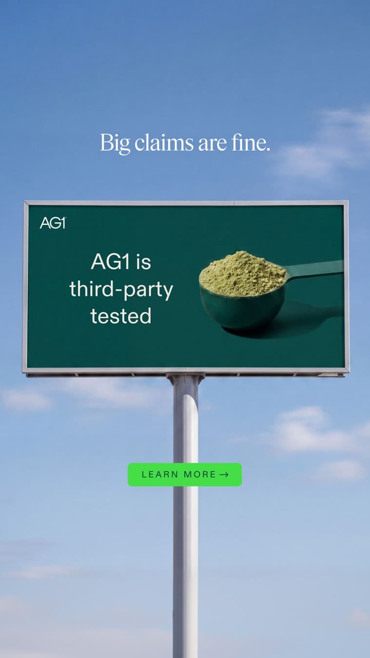 AG1 by Athletic Greens · Sign ad