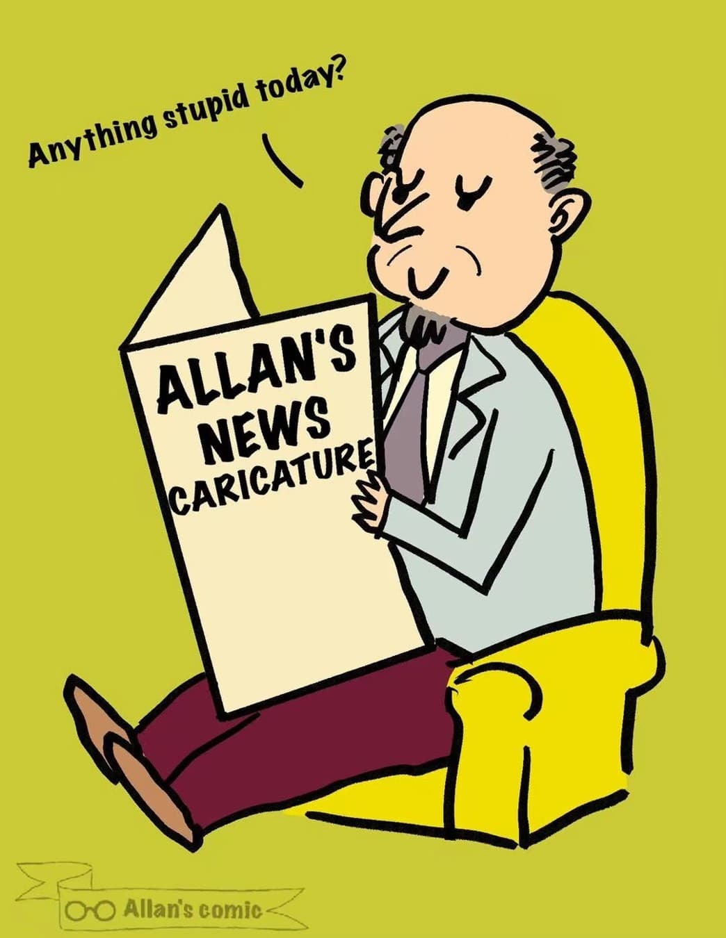 Allan's Comic · Hand-Drawn ad