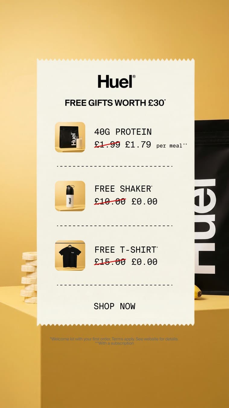 Huel · Document Mockup ad