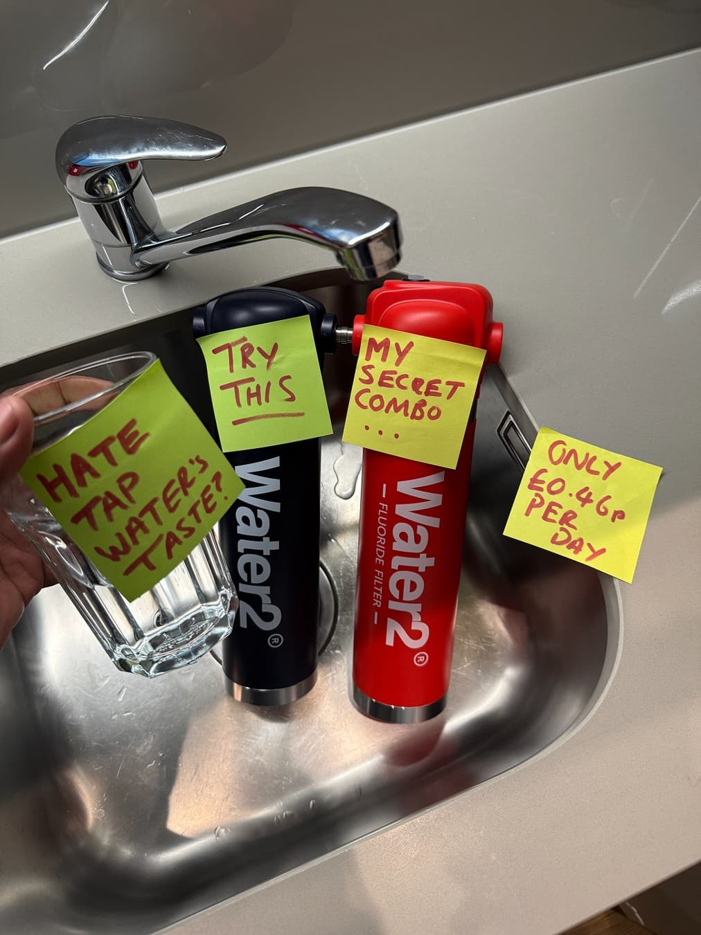 Water2 · Post It ad