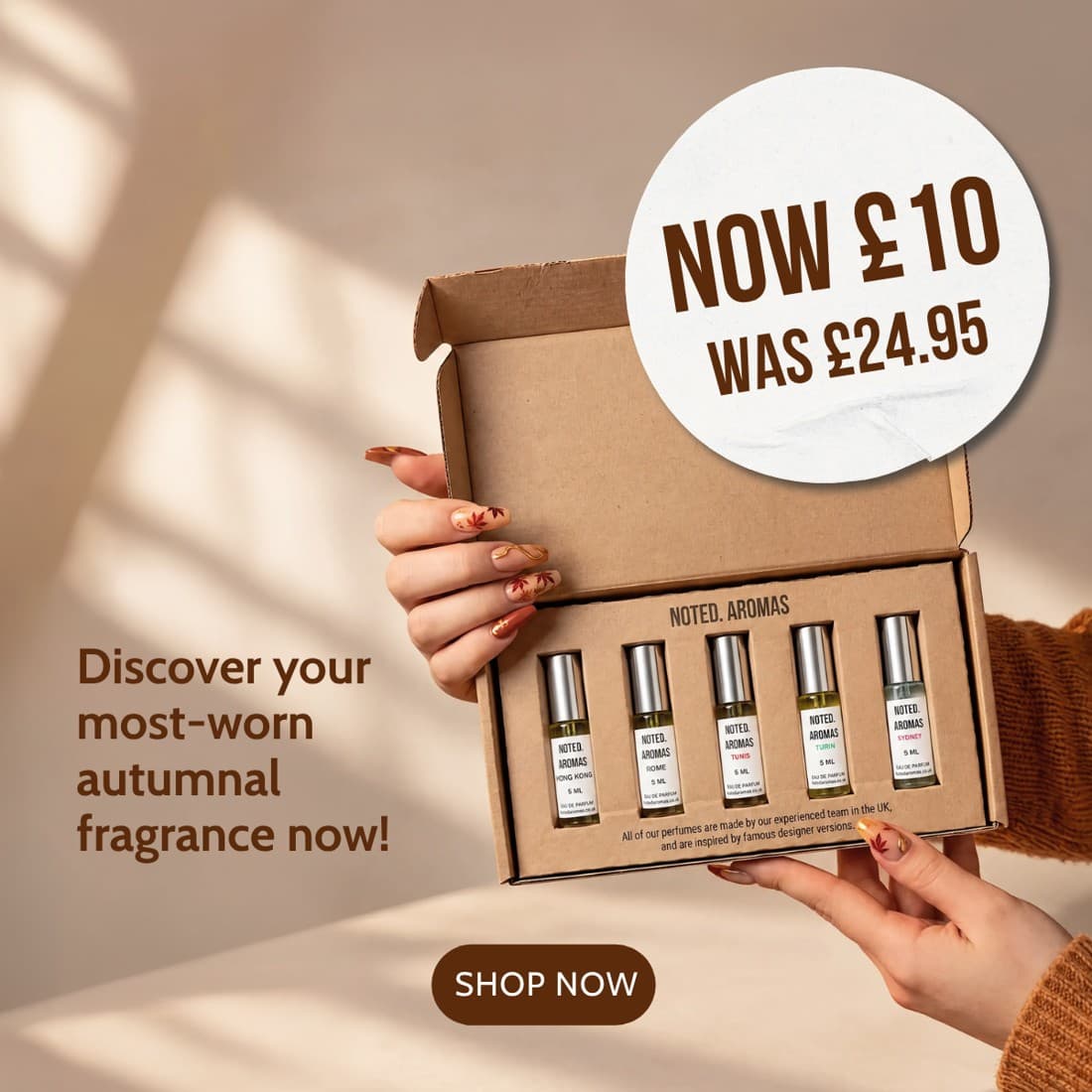 Noted Aromas · Offer-First Banner ad