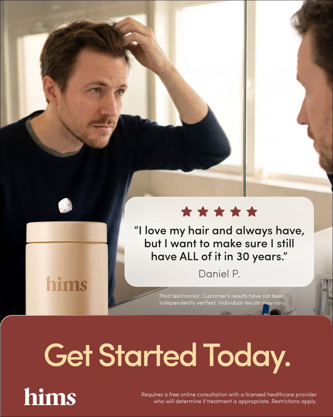 hims · Review ad