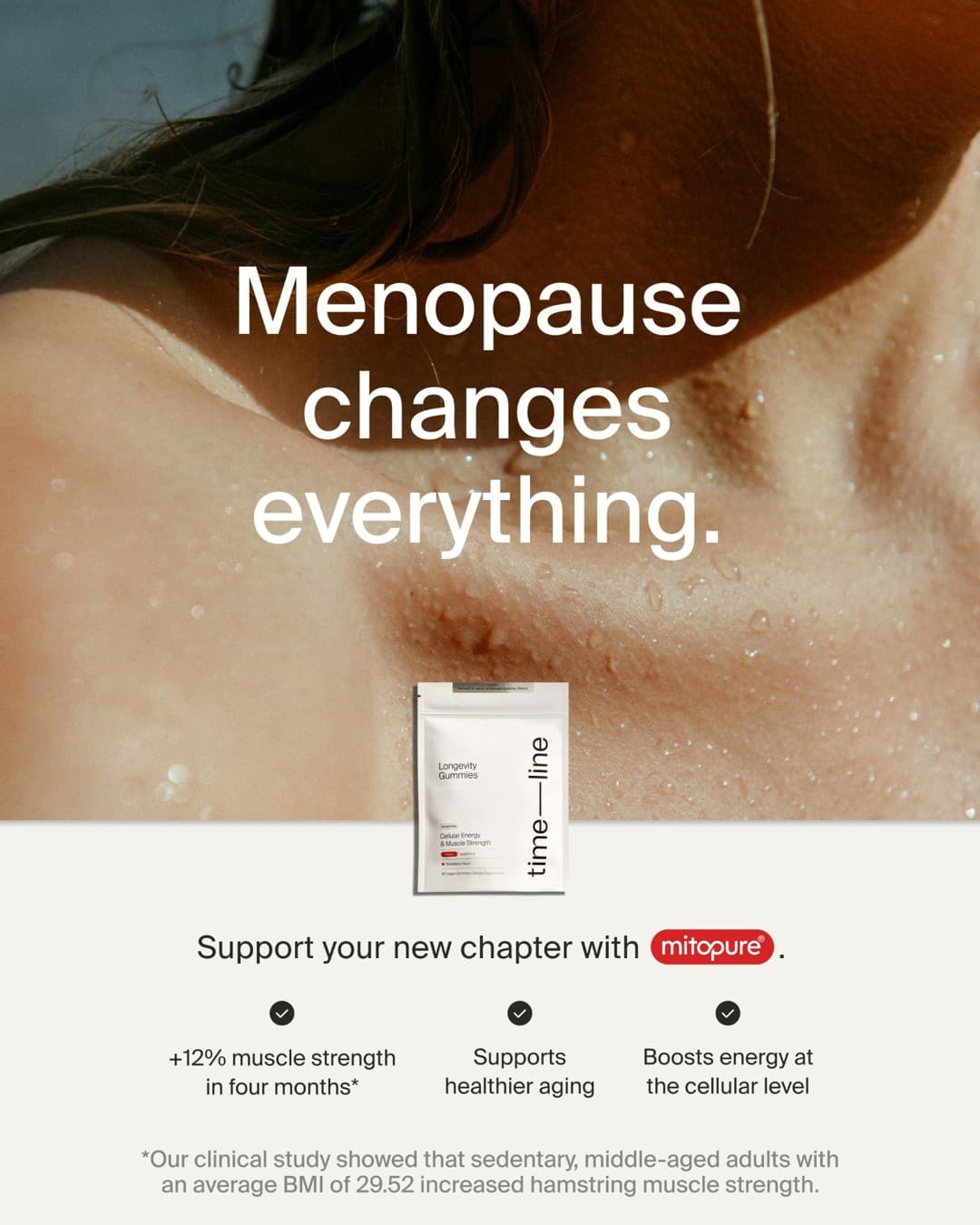 Timeline Longevity · Editorial ad
