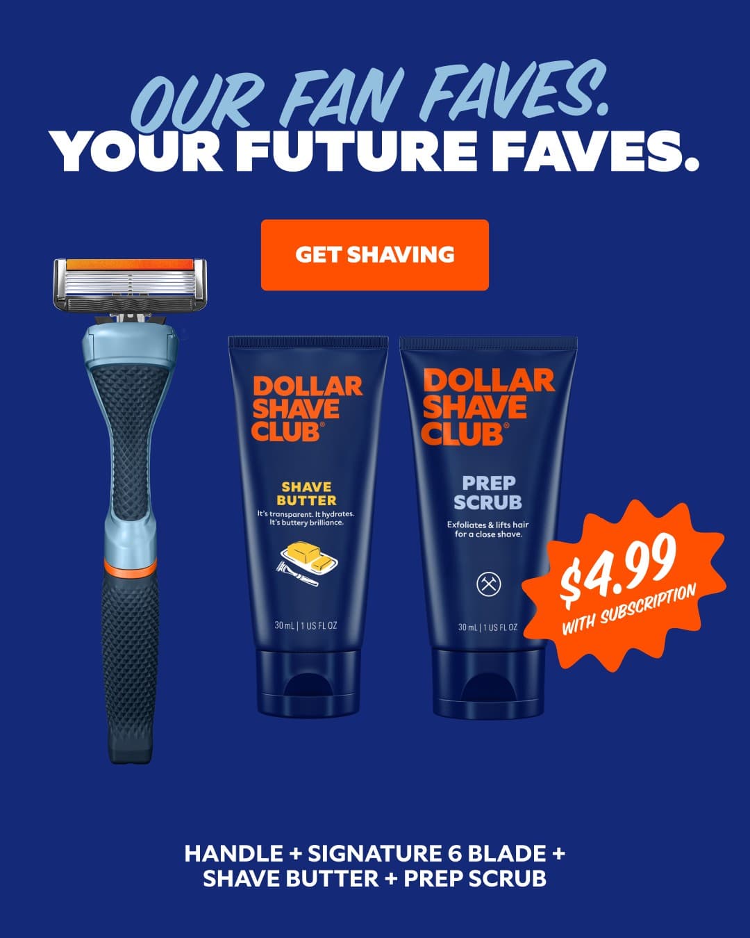 Dollar Shave Club · Offer-First Banner ad