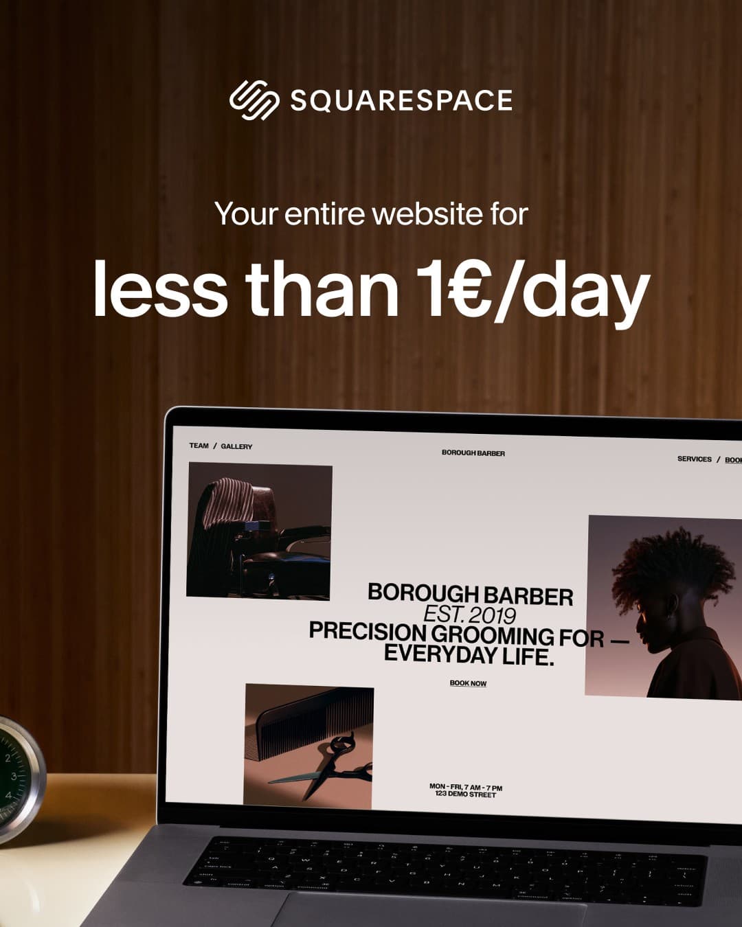 Squarespace · Offer-First Banner ad