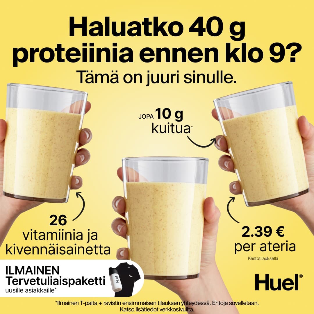 Huel · Feature Benefit Pointout ad