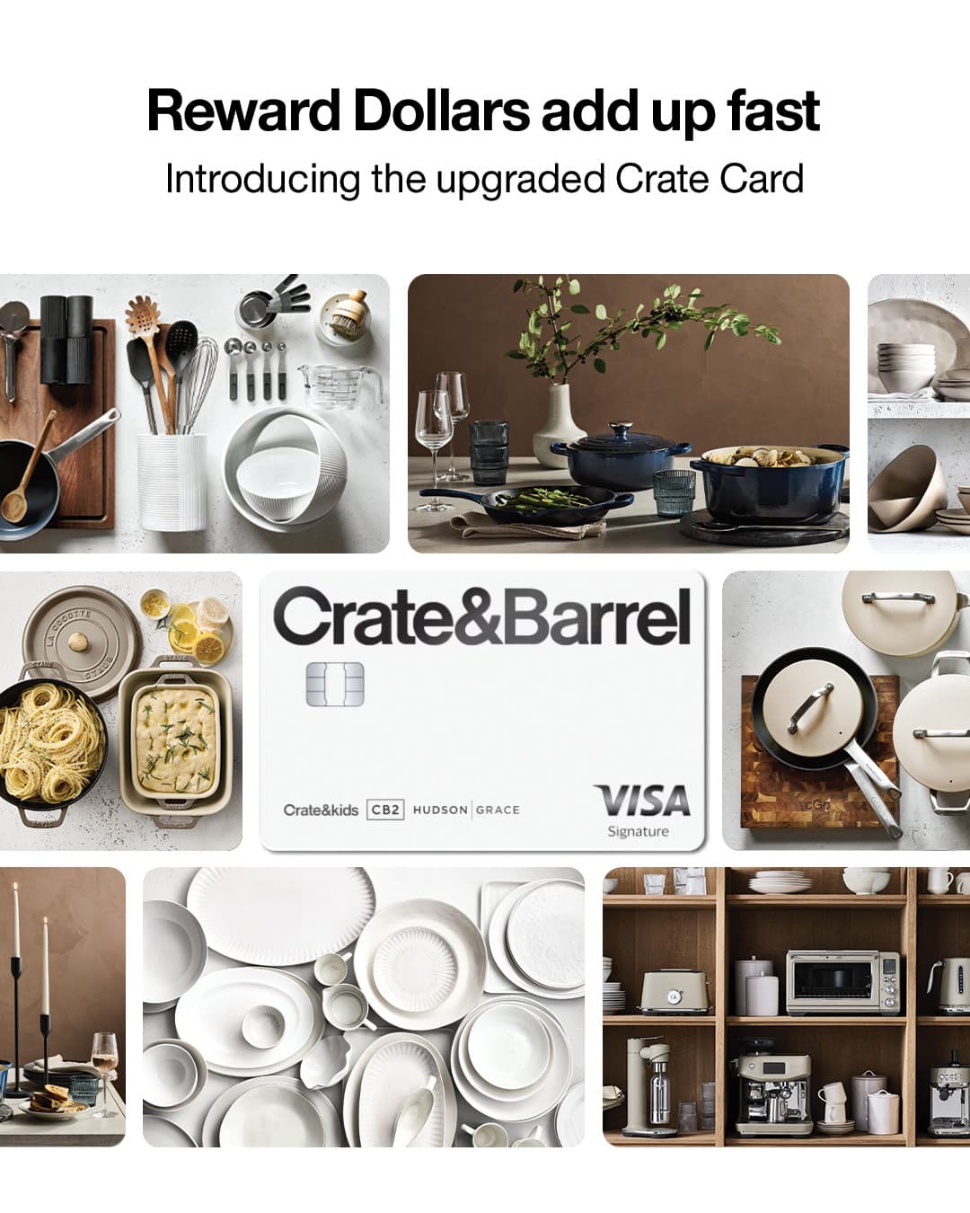 Crate and Barrel · Collage ad