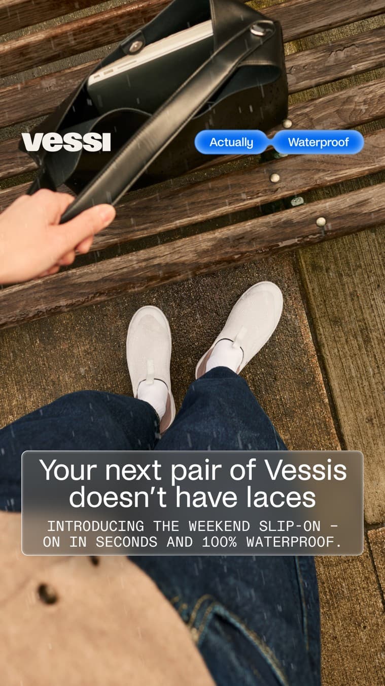 Vessi · UGC Overlay ad