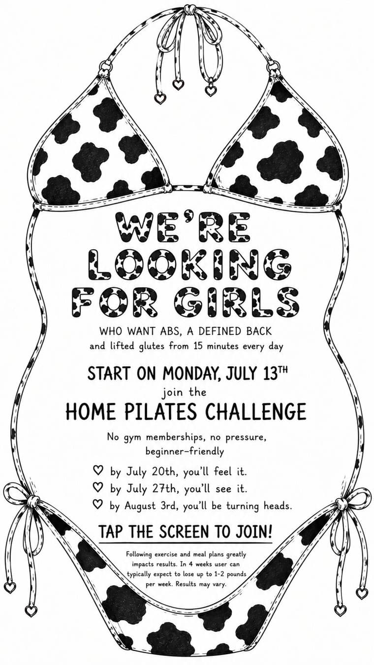 Lessie Fitness · Hand-Drawn ad
