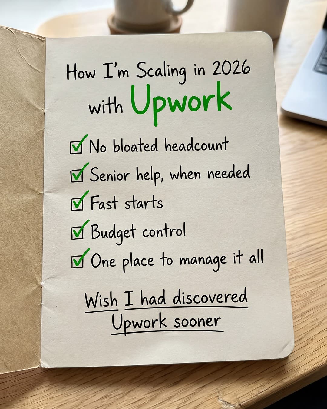 Upwork · Sign ad