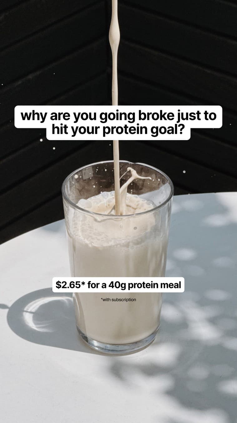 Huel · UGC Overlay ad