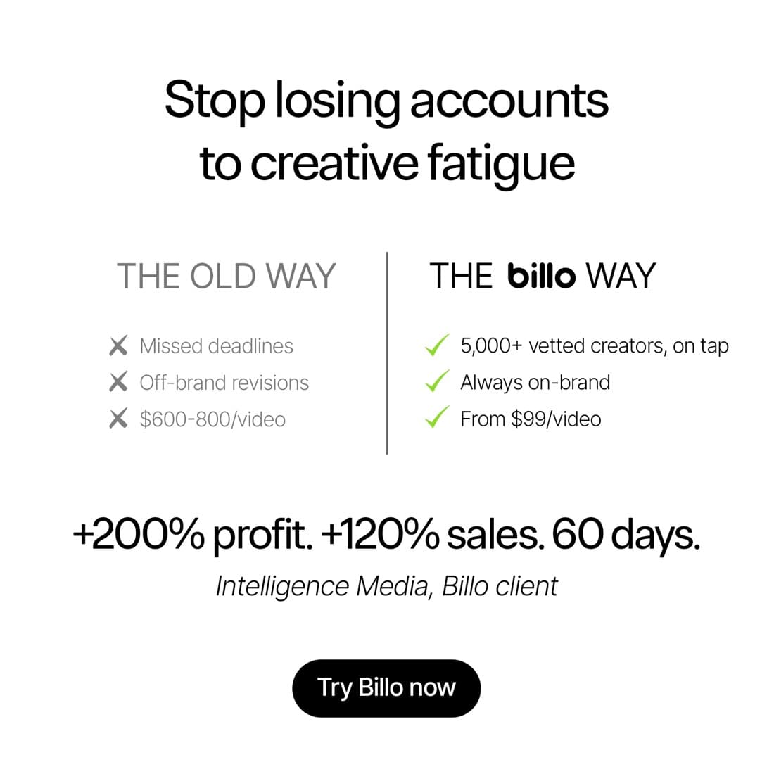 Billo · Us vs. Them ad