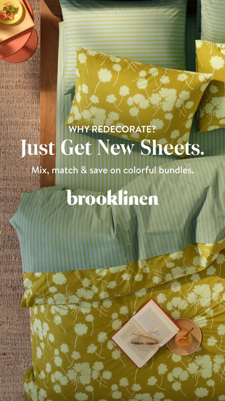 Brooklinen · Flatlay ad