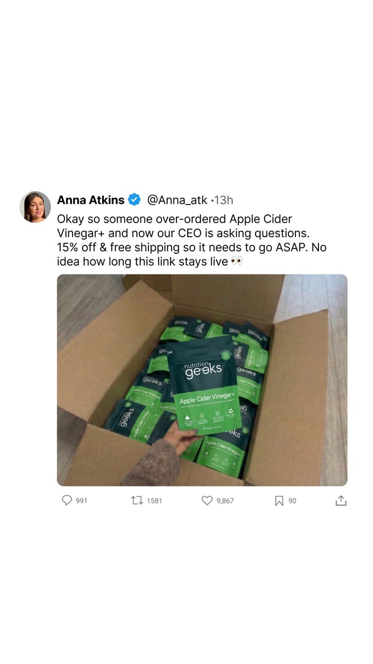 Nutrition Geeks · Social Media Mockup ad