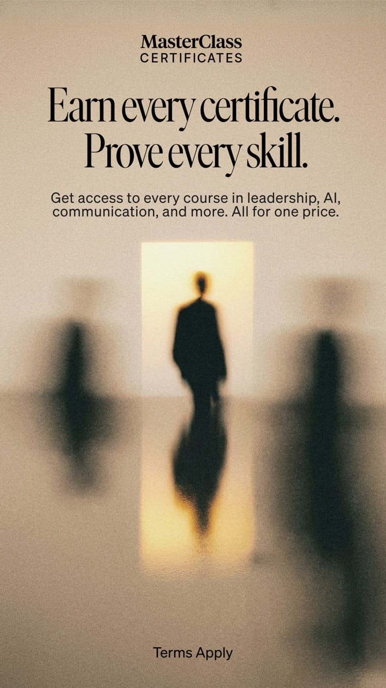 MasterClass · Editorial ad