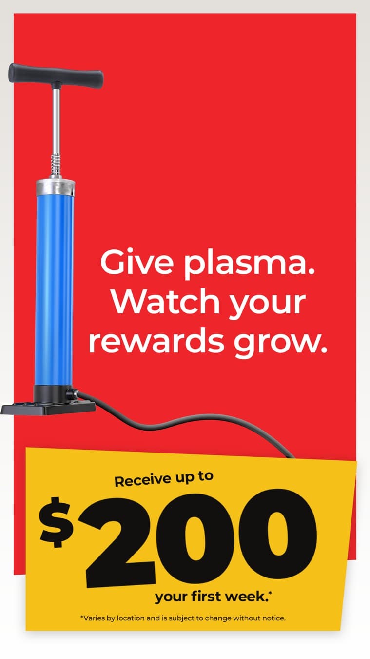 CSL Plasma · Offer-First Banner ad
