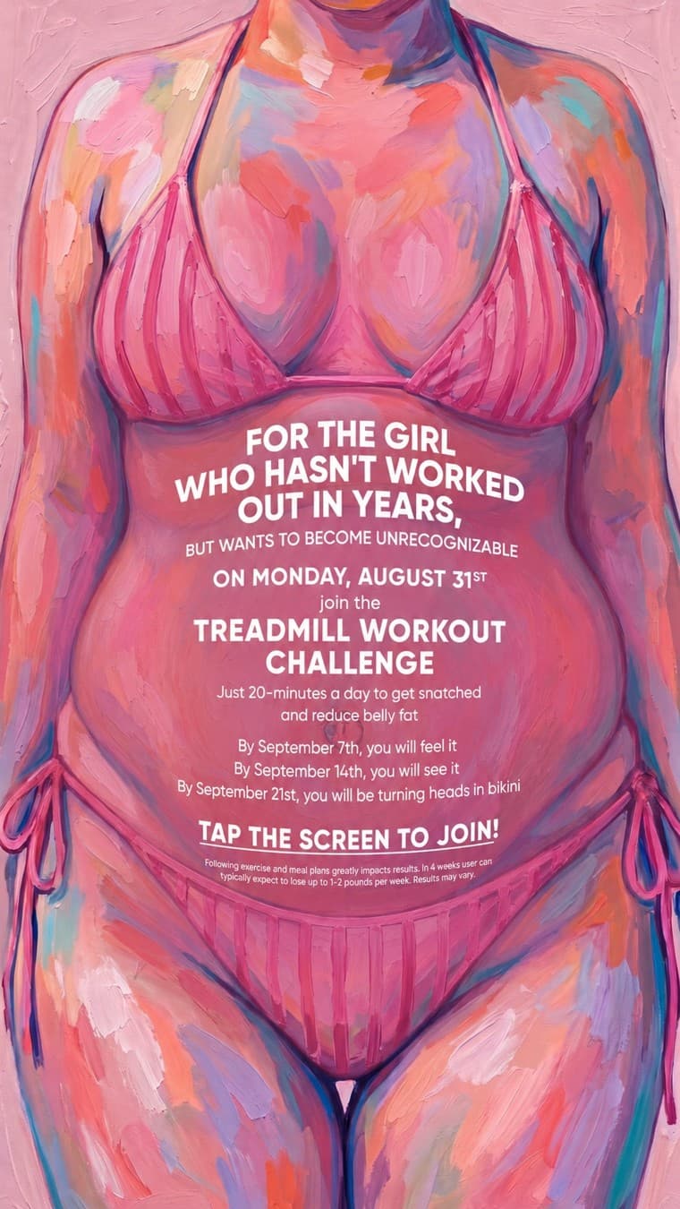 Lessie Fitness · Hand-Drawn ad