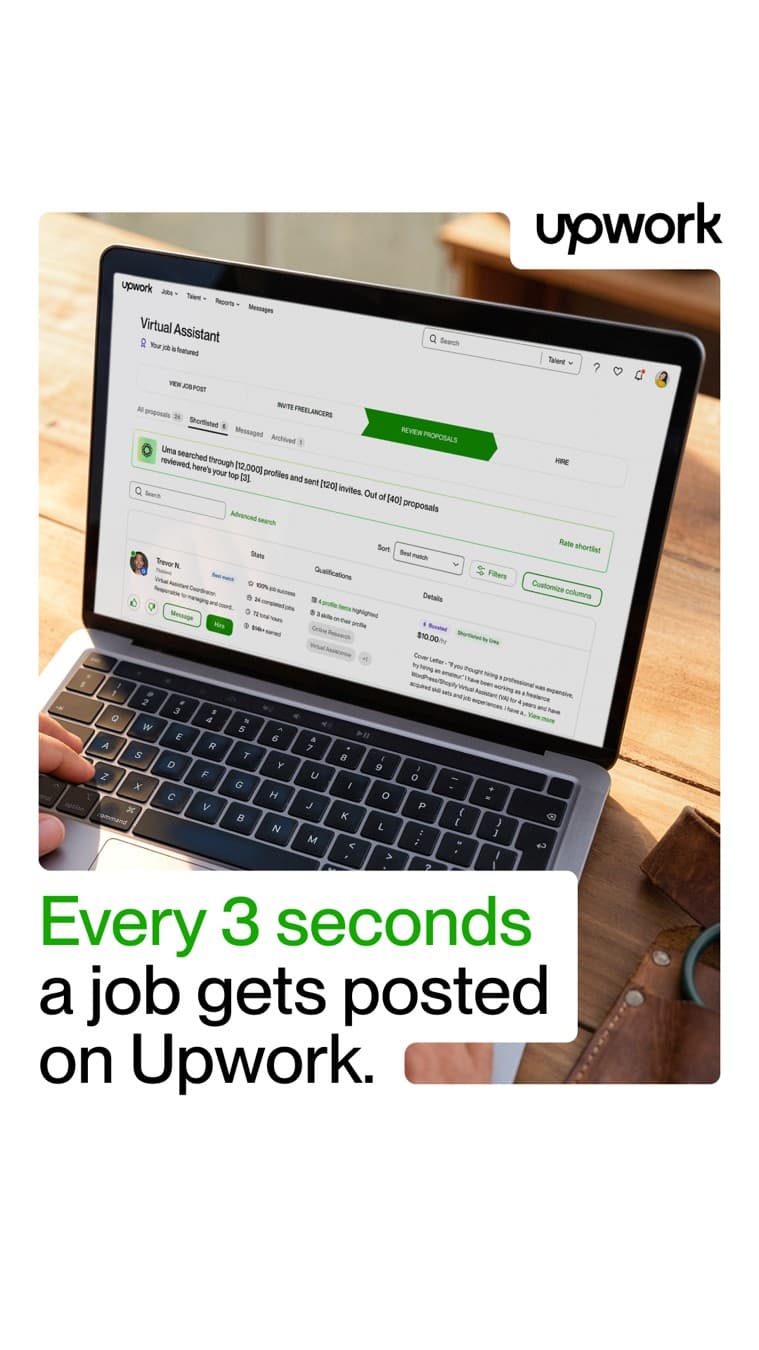 Upwork · Lifestyle Image ad