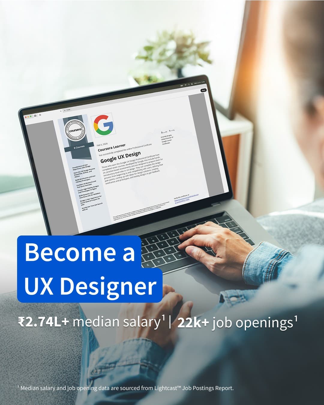 Coursera · Lifestyle Image ad