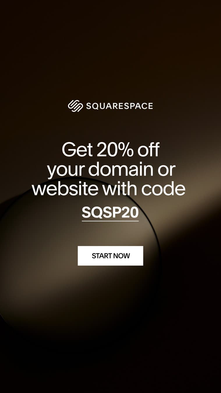 Squarespace · Offer-First Banner ad