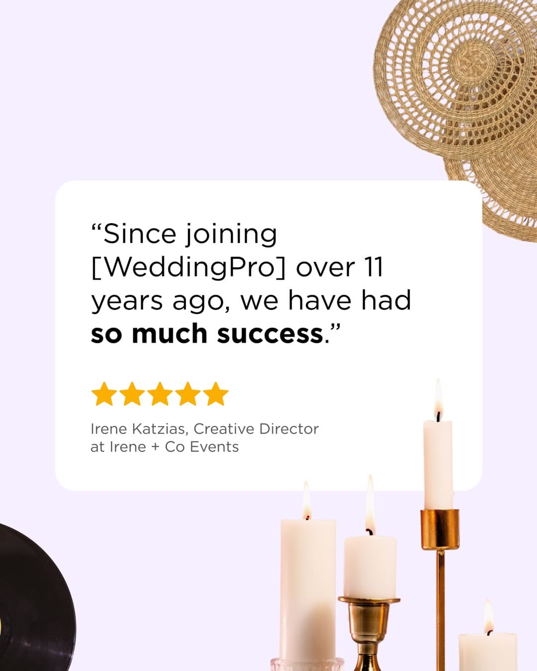 WeddingPro · Review ad