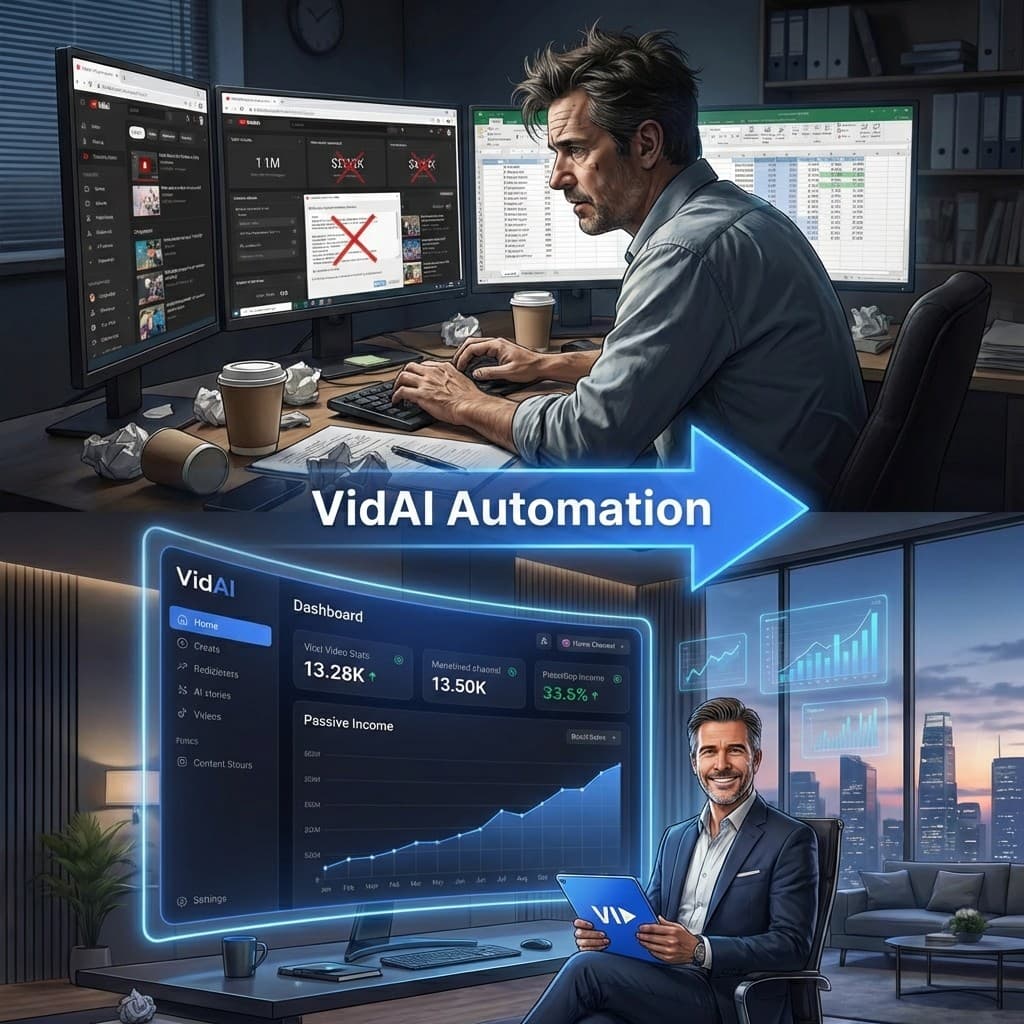 Vid.ai ยท Before and After ad